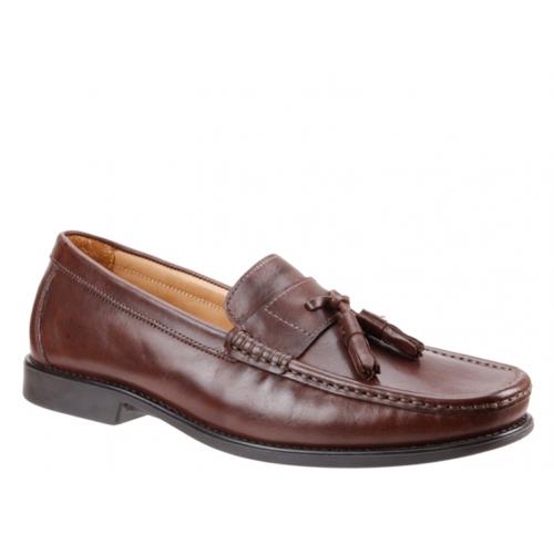 Giorgio Brutini "Fletch" Dark Brown Genuine Leather Loafer Shoes 47873